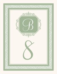 Exquisite Frame  Table Numbers