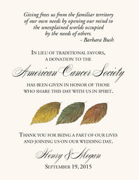 Leaf Pattern Assortment  Donation Cards