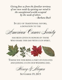 Leaf Pattern Assortment  Donation Cards