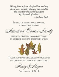 Leaf Pattern Assortment  Donation Cards