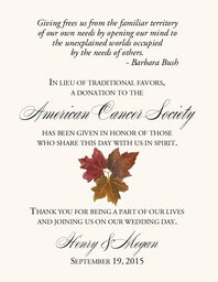 Leaf Pattern Assortment  Donation Cards