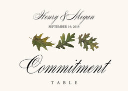 Leaf Pattern Assortment Table Names