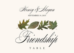 Leaf Pattern Assortment Table Names