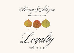 Leaf Pattern Assortment Table Names