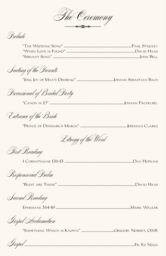Red Maple Wispy Leaf Flourish Wedding Programs
