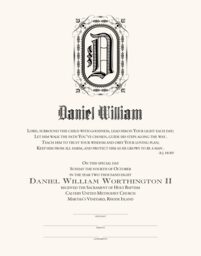 Family Shield Baby Certificates