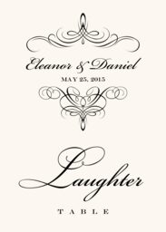 Flourish Monogram 02 Table Names