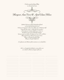 Flourish Monogram 02A Wedding Certificates