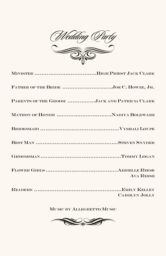 Flourish Monogram 04 Wedding Programs