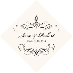 Flourish Monogram 04 Favor Tags