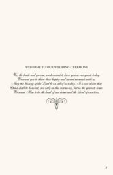 Flourish Monogram 05 Wedding Programs