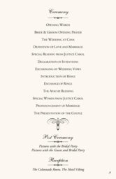 Flourish Monogram 05 Wedding Programs