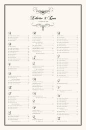 Flourish Monogram 08 Seating Charts