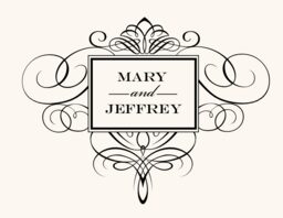 Flourish Monogram 15 Table Names