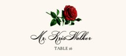 Roses Assortment  Place Cards