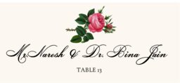 Roses Assortment  Place Cards