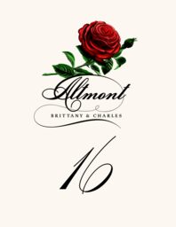 Roses Assortment Table Numbers