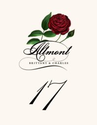 Roses Assortment Table Numbers