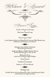 French Typographic Library 11  Wedding Menus