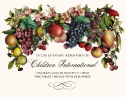 Fruit Cascade Donation Cards