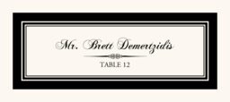Garamond and Chopin  Place Cards