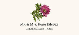 Gerbera Daisy Place Cards