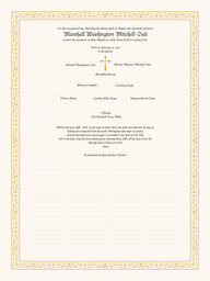 Blackletter Gothic  Wedding Certificates