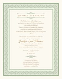 Gothic Monogram Flourish  Baby Certificates