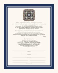 Gothic Symbol Baby Certificates