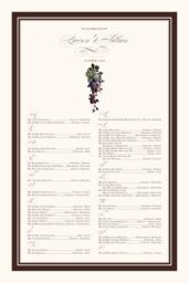 Grapes and Berries Seating Charts