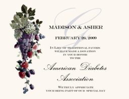 Grapes and Berries Donation Cards