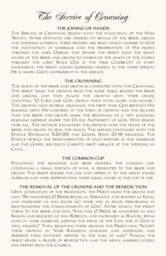 Crowned Vintage Monogram Wedding Programs