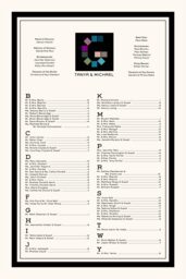 Contemporary Monogram 26 Seating Charts