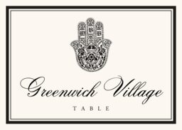 Hand of Miriam Table Names