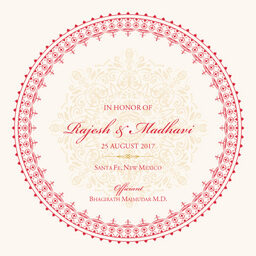 Henna Watermark Wedding Programs