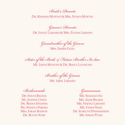 Henna Watermark Wedding Programs