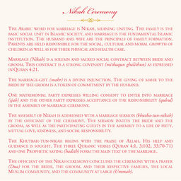 Henna Watermark Wedding Programs