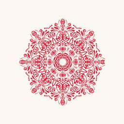 Henna Watermark Wedding Programs