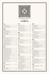 Square Om Monogram Pattern Seating Charts