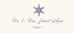 Snowflake Drawings Assortment Place Cards