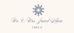 Snowflake Drawings Assortment  Place Cards