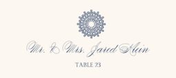 Snowflake Drawings Assortment  Place Cards