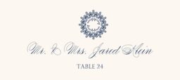 Snowflake Drawings Assortment  Place Cards