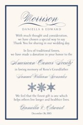 Snowflake Drawing Pattern Donation Cards