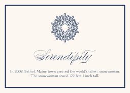 Snowflake Drawings Assortment  Memorabilia Cards