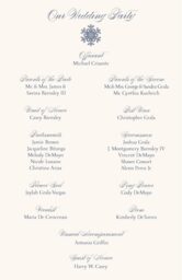 Snowflake Drawings Pattern Wedding Programs