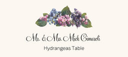 Assorted Flowers  Place Cards
