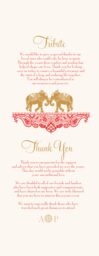 Paisly Bandana Flower  Wedding Programs