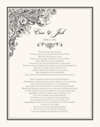 Paisley Power Wedding Certificates