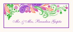 Paisley Garden - Pink & Purple Place Cards
